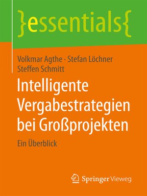cover image of Intelligente Vergabestrategien bei Großprojekten
